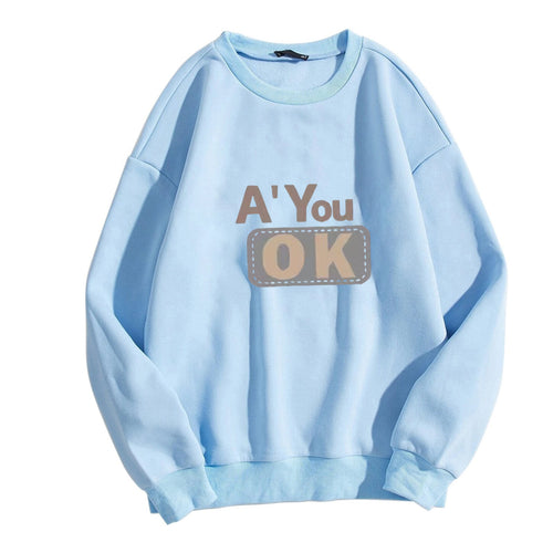 Dame sweatshirt med avslappet tekst Skjora