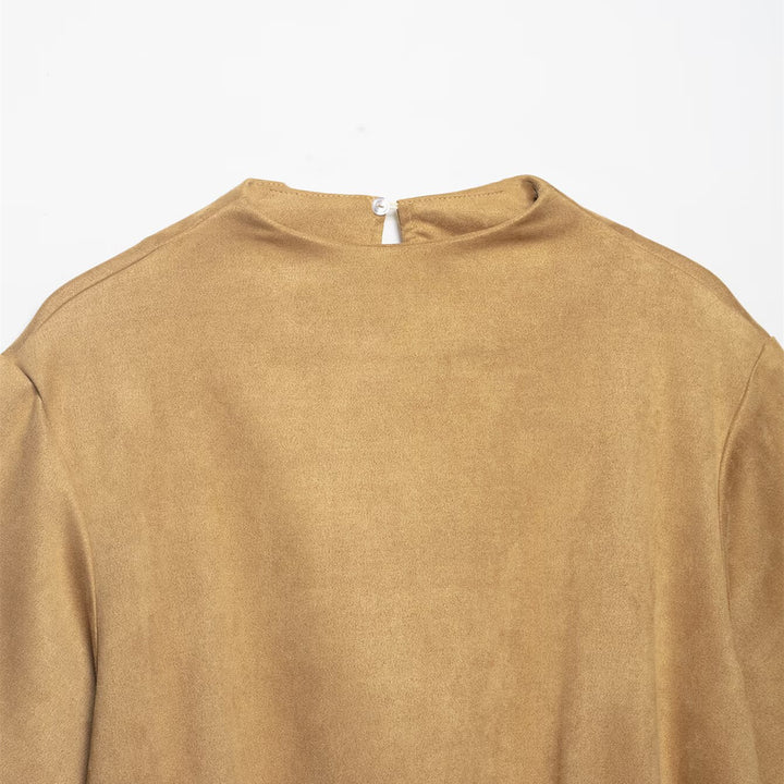 Dame Cropped T-skjorte med elegant linning Skjora