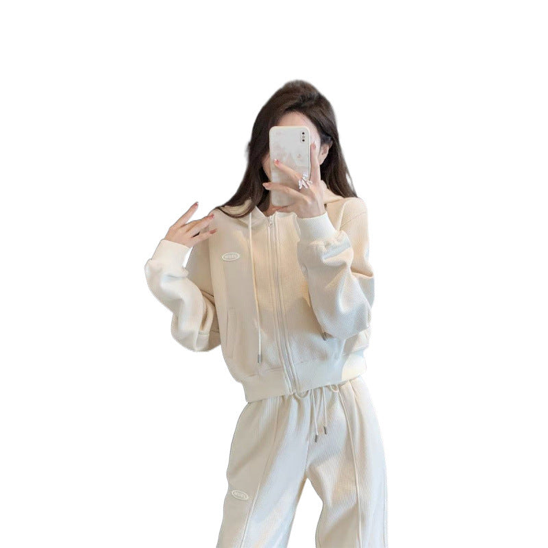 Kvinners Cozy Crop Jacket med lommer og avslappet snitt Skjora