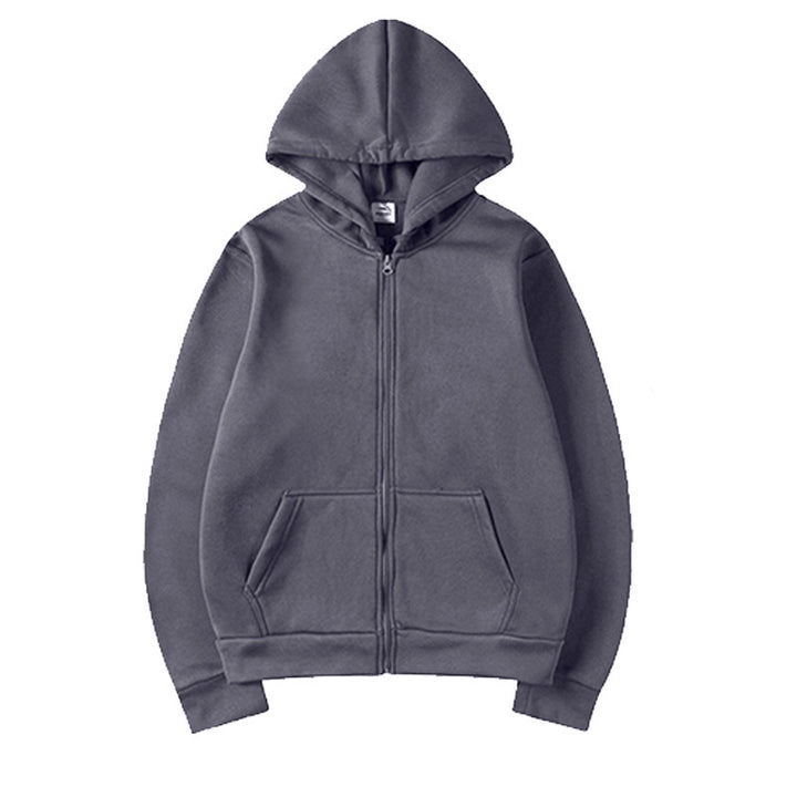 Dame hoodie sweatshirt med full glidelås og sidelommer Skjora