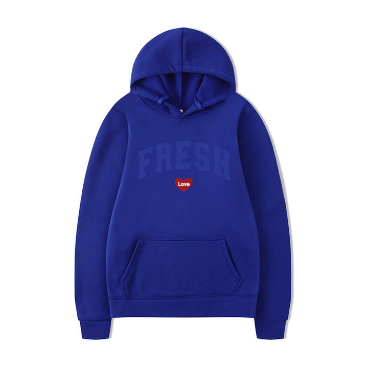 Women's hoodie with playful lettering and soft inner fleece Skjora