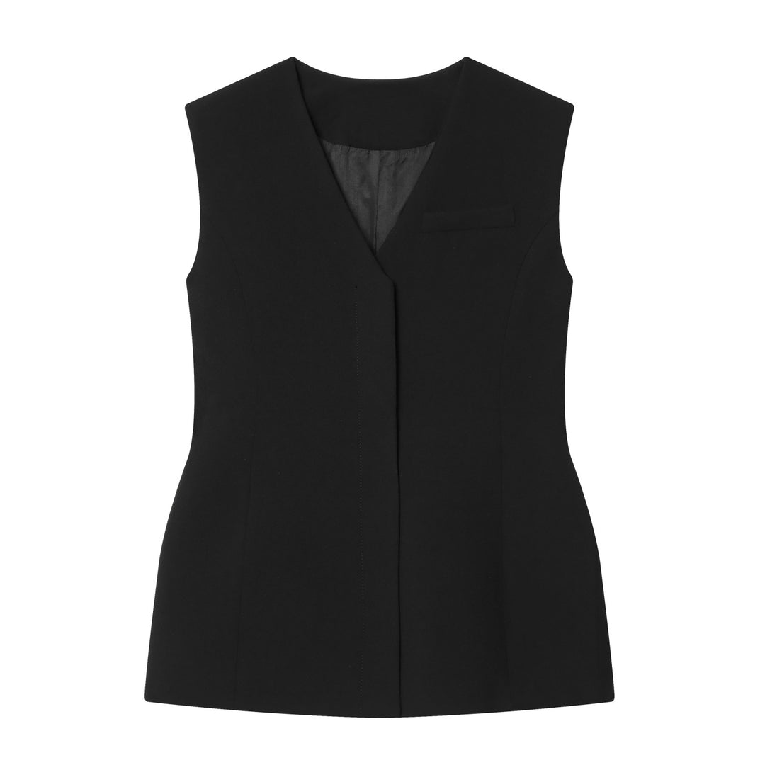 Damer elegant ermeløs bluse Skjora