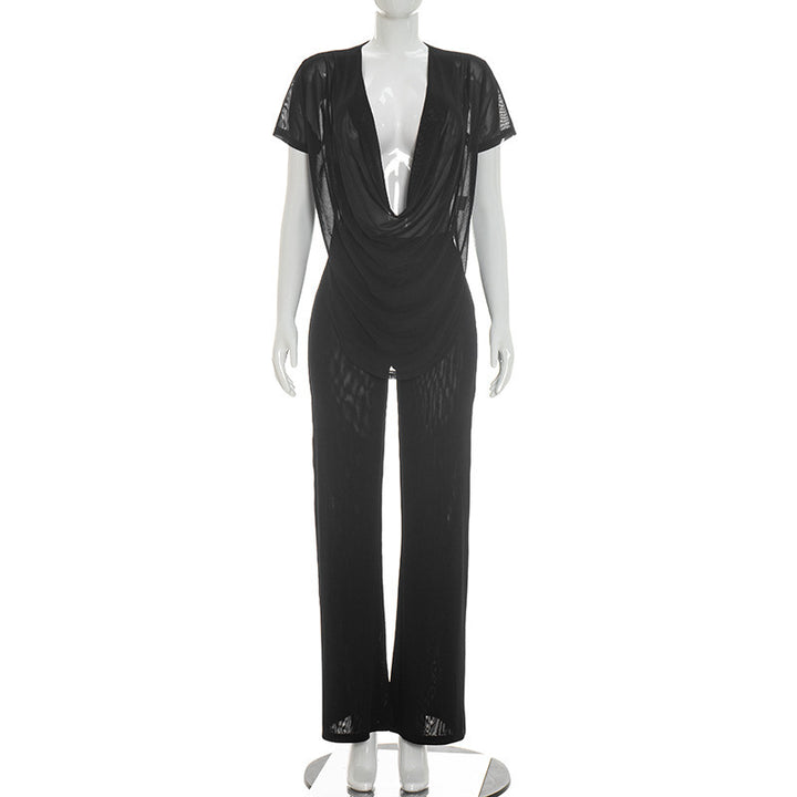 Dame Elegant Oversized-Outlet i flytende materiale Skjora
