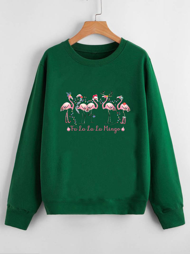 Damegenser med original flamingo-motiv og avslappet snitt Skjora