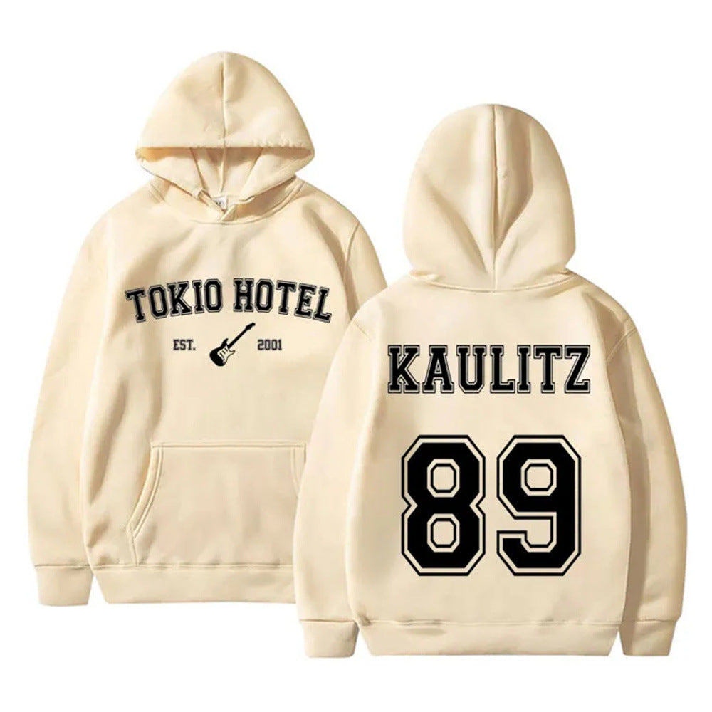 Women's hoodie with modern band design and comfortable fit Skjora