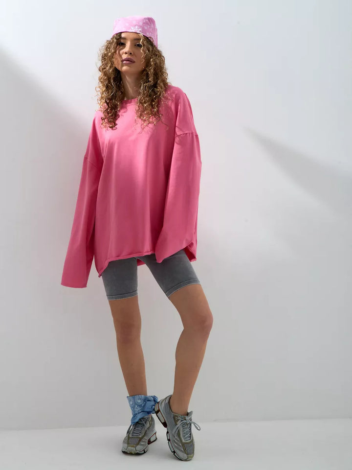 Dame oversized Langarm-Shirt Skjora