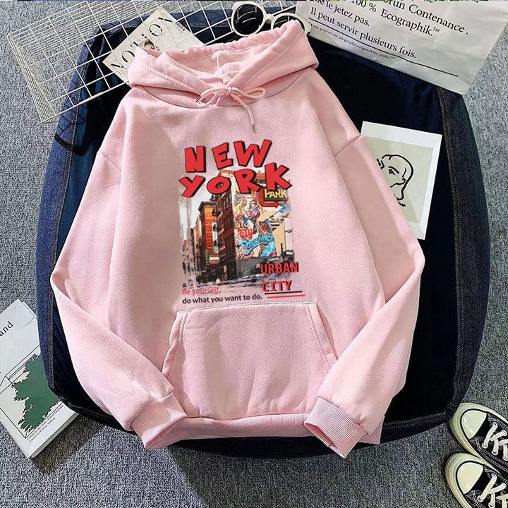 Damen Kapuzenpullover mit urbanem New York-Design Skjora