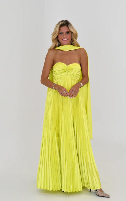 Dame elegante Maxi-skjørt med folder Skjora
