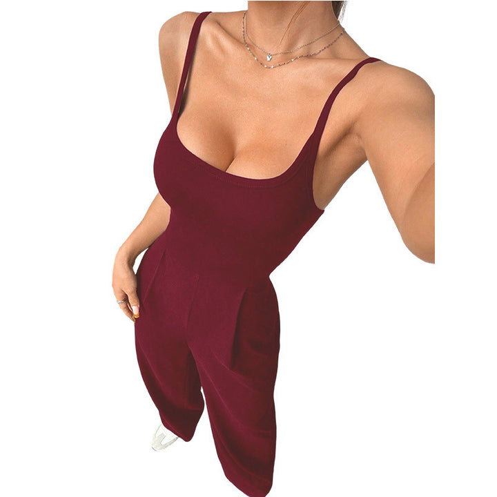 Dame jumpsuit med vid ben og elegant snitt Skjora
