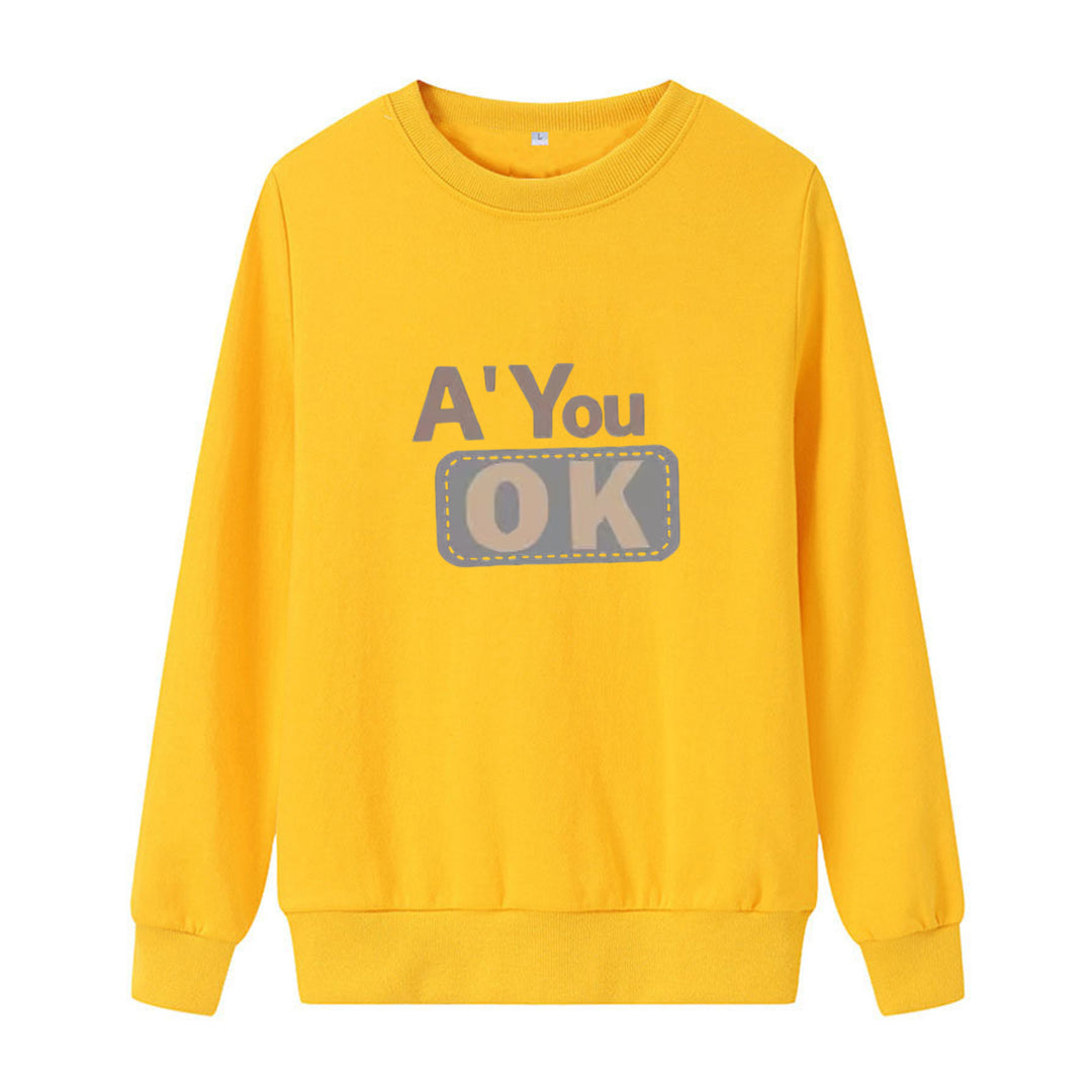 Dame sweatshirt med avslappet tekst Skjora