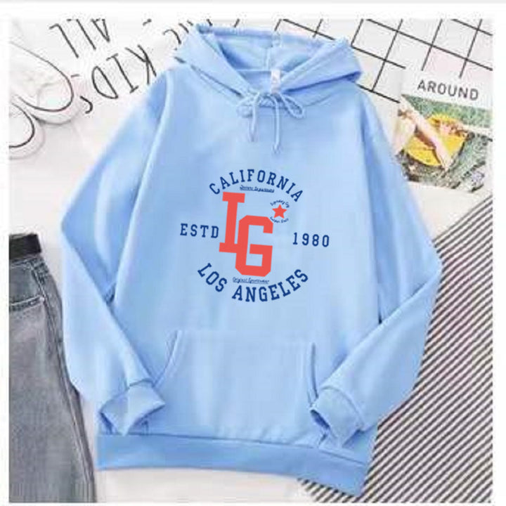 Dame hettegenser med sporty California-print Skjora