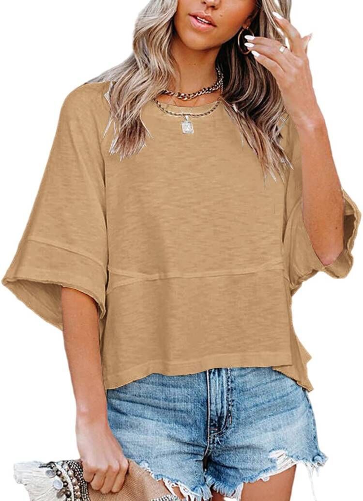 Damer oversized sommerplagg med løs passform og avslappet design Skjora