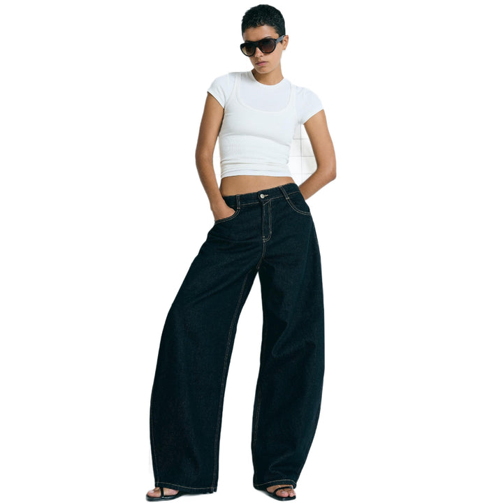 Dame Oversized Jeansjakke Skjora