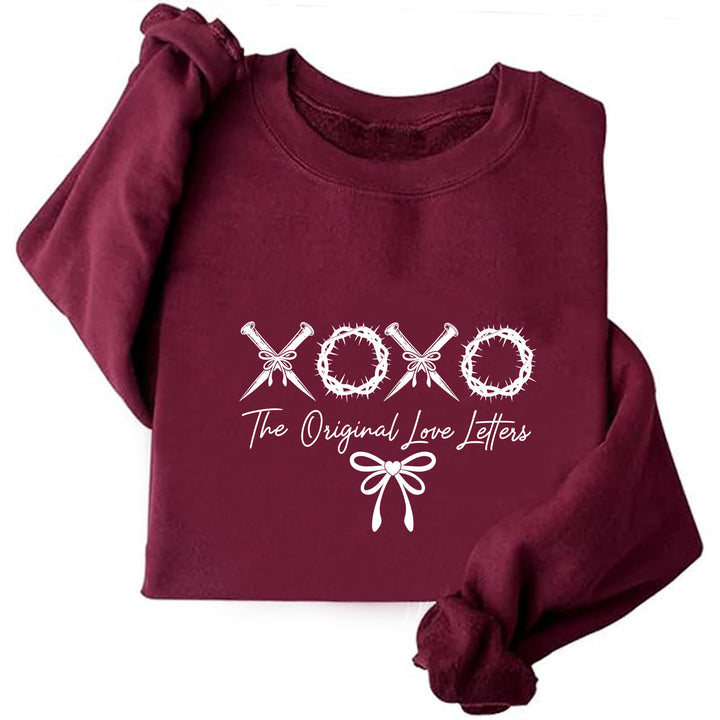 Dame avslappet genser med unik tekst og mykt materiale Skjora