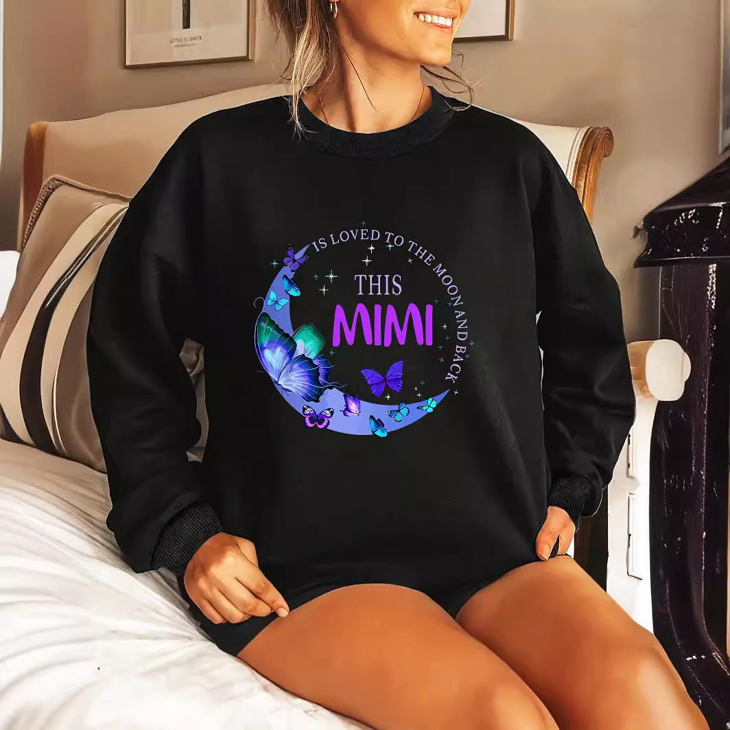 Kvinnens grafiske sweatshirt Skjora
