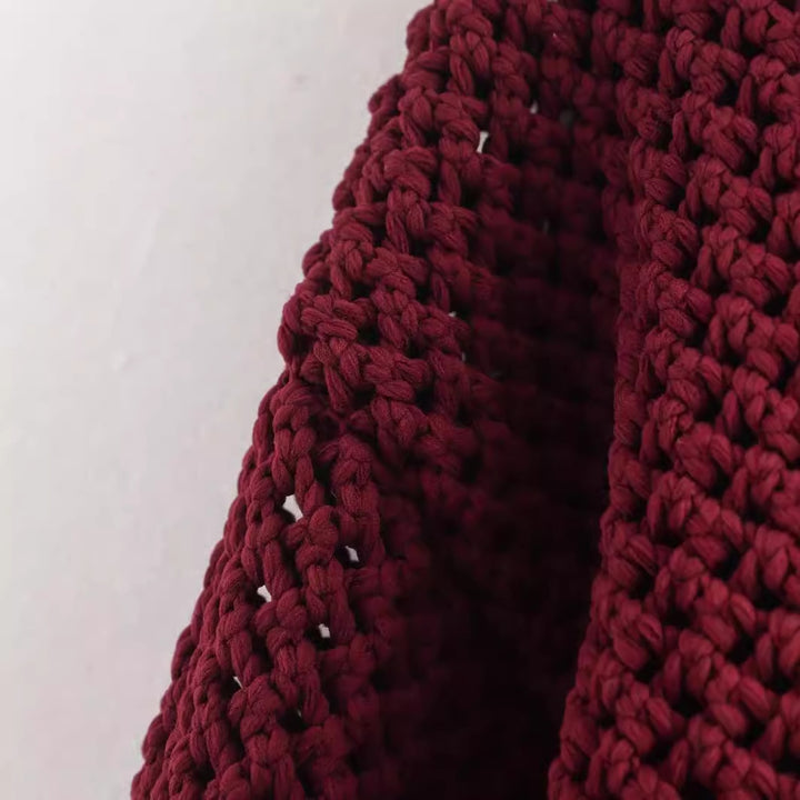 Dame cardigan med teksturert stoff og metallknapper Skjora