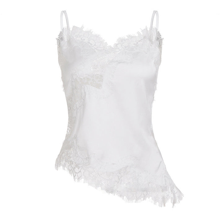 Dame spitze Cami-top med forførende detaljer Skjora