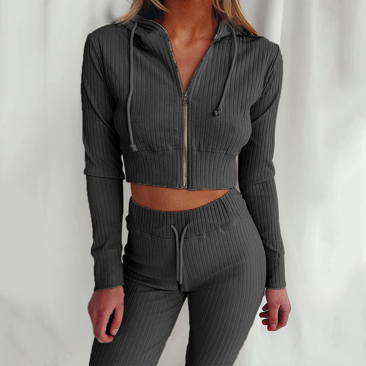 Damer Sporty Crop Top og Skjora Leggings