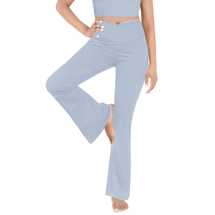 Dame casual bootcut leggings med høy midje og pustende materiale Skjora