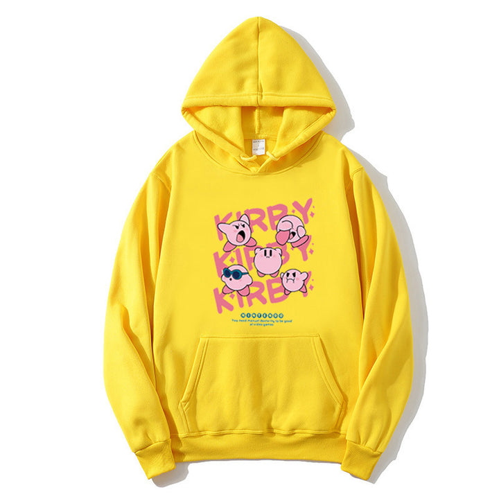 Damen Kapuzenpullover mit verspieltem Kirby-Motiv Skjora