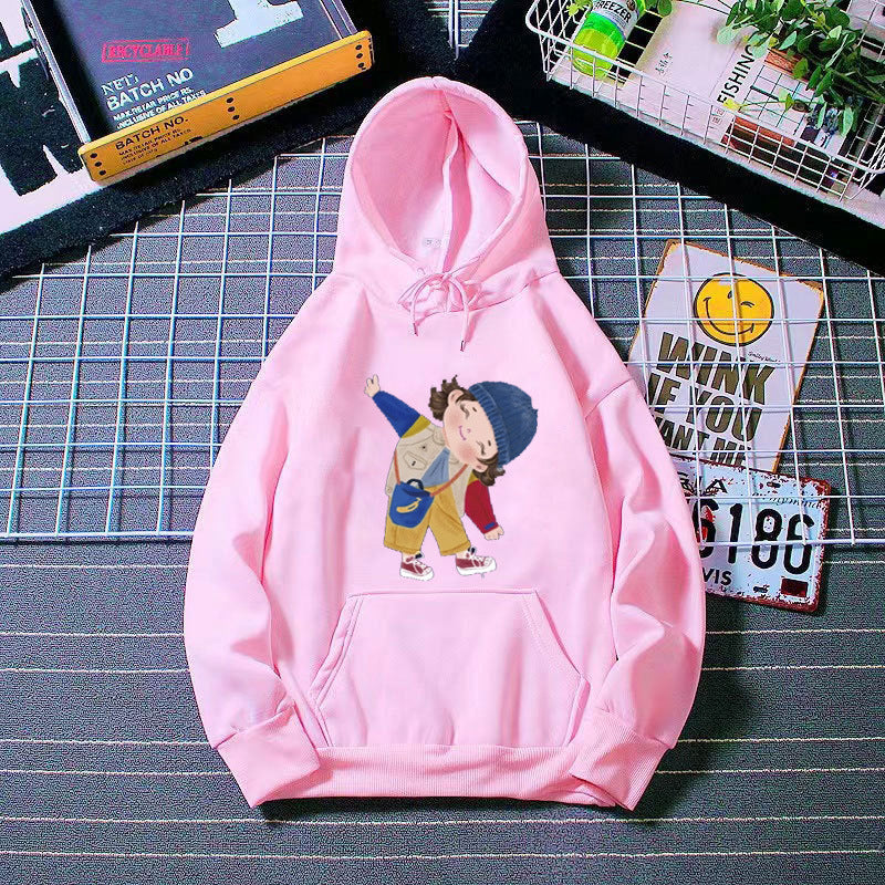 Damen Kapuzenpullover mit verspieltem Kinder-Design Skjora
