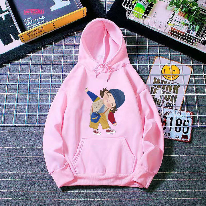 Damen Kapuzenpullover mit verspieltem Kinder-Design Skjora