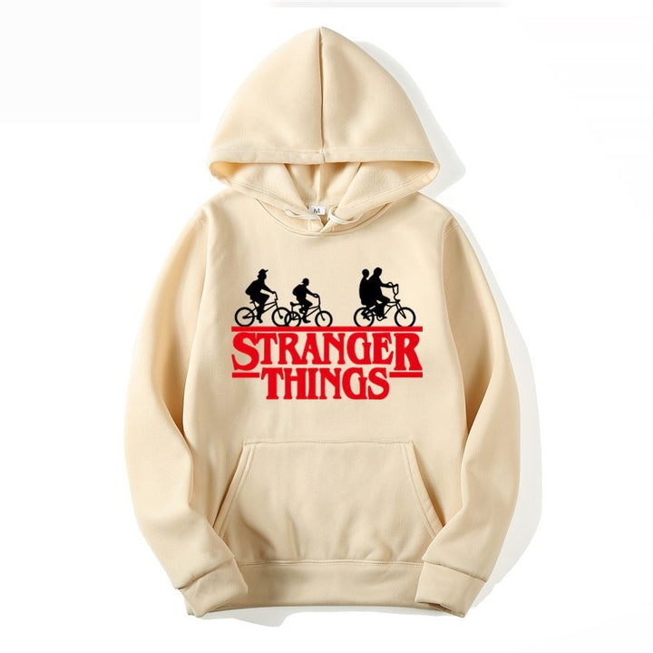 Kvinnelig hettegenser med kreativ Stranger Things design Skjora