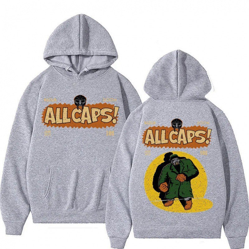 Dame hoodie med kreativt komikktrykk Skjora