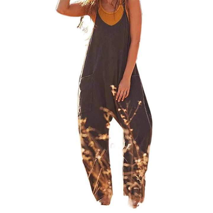 Dame jumpsuit med avslappet passform og praktiske lommer Skjora
