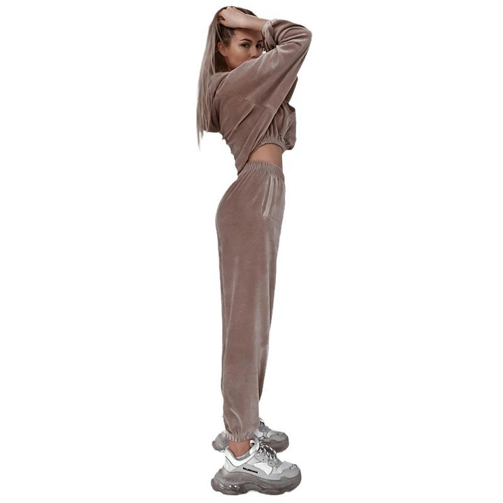 Kvinner koselig oversized loungewear-sett med hette og løs passform Skjora