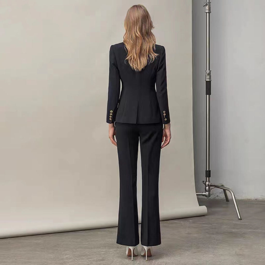 Kvinne elegant dobbeltradet dress sett Skjora