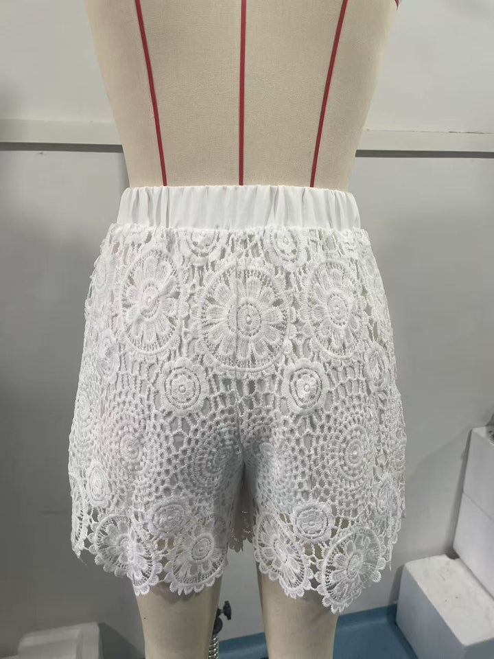 Dame spisseshorts med elastisk kant Skjora