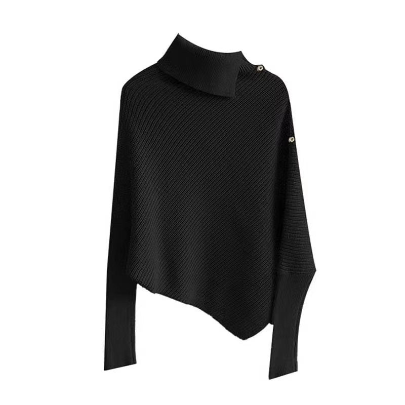 Kvinnes oversized genser med asymmetrisk hem Skjora