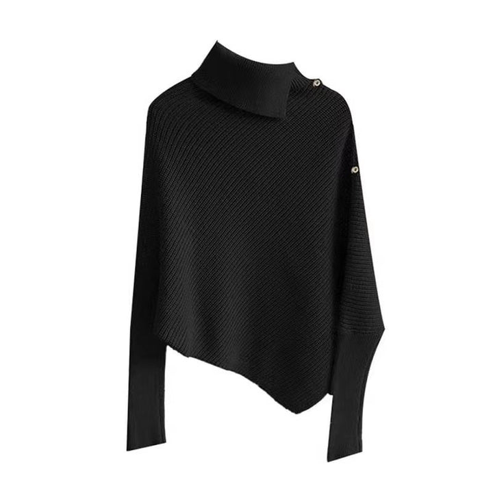 Kvinnes oversized genser med asymmetrisk hem Skjora