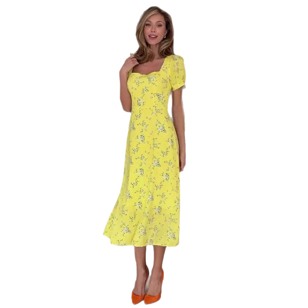 Dame sommerkjole med blomsterdesign Skjora
