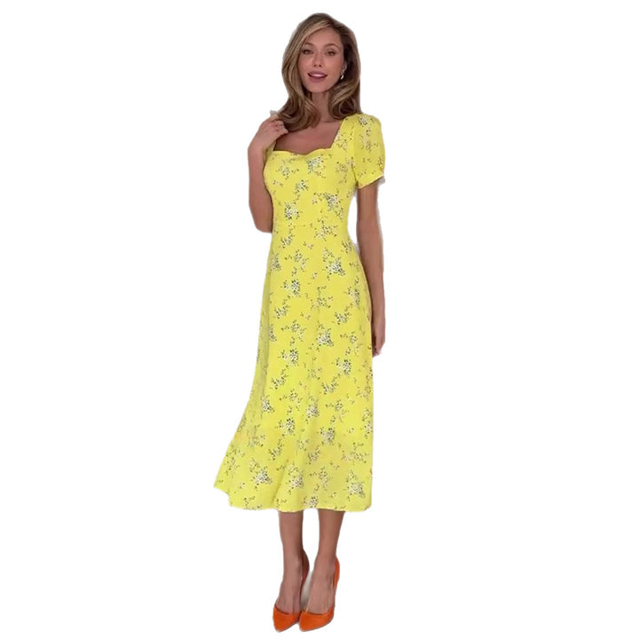 Dame sommerkjole med blomsterdesign Skjora