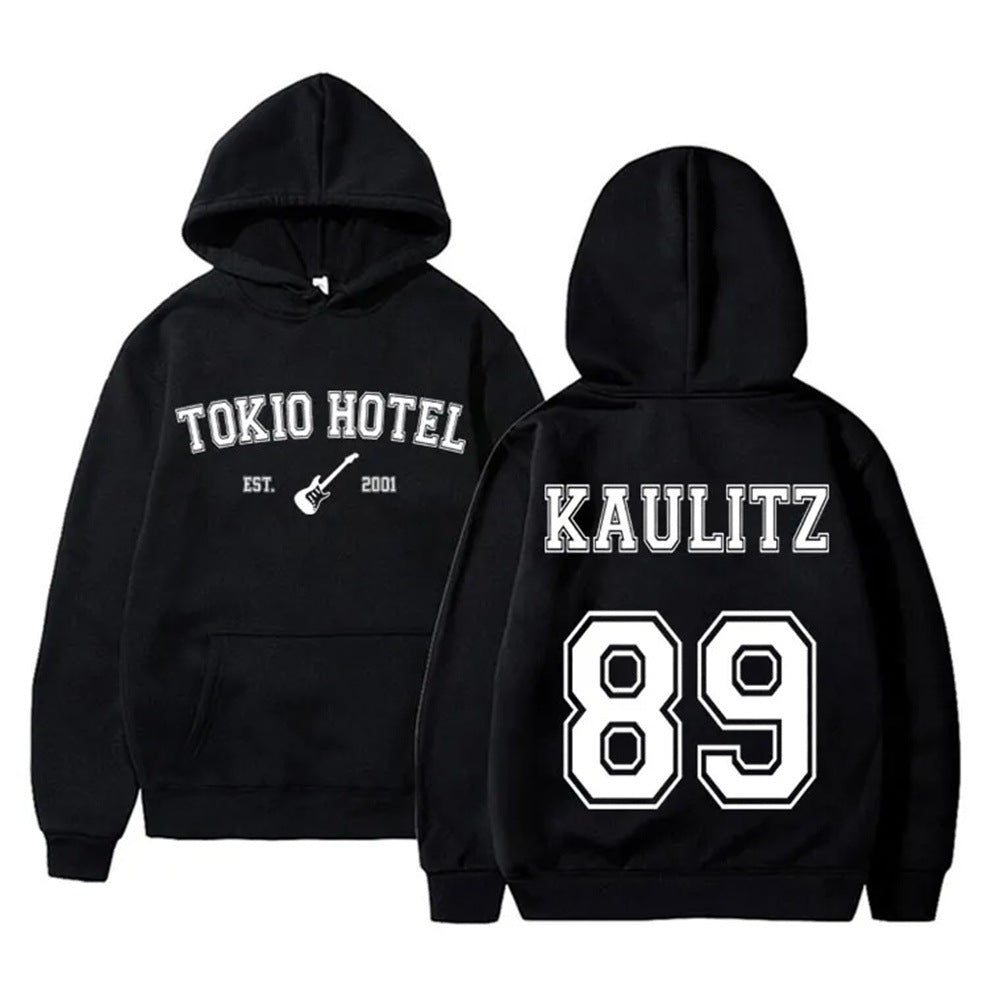 Women's hoodie with modern band design and comfortable fit Skjora
