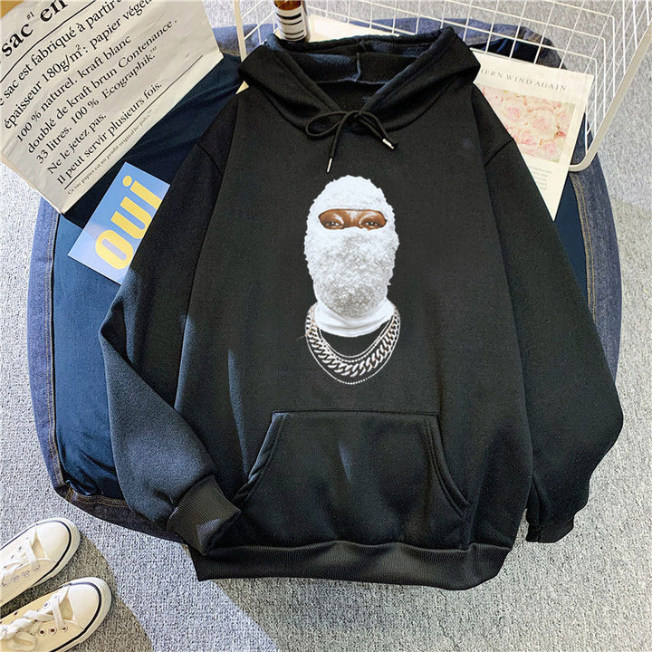 Dame hettegenser med kreativ grafikkdesign og detaljert kunstverk Skjora
