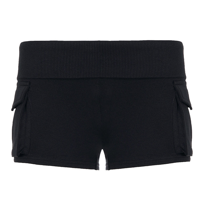 Dame Fashion Shorts med praktiske lommer og høy midje Skjora