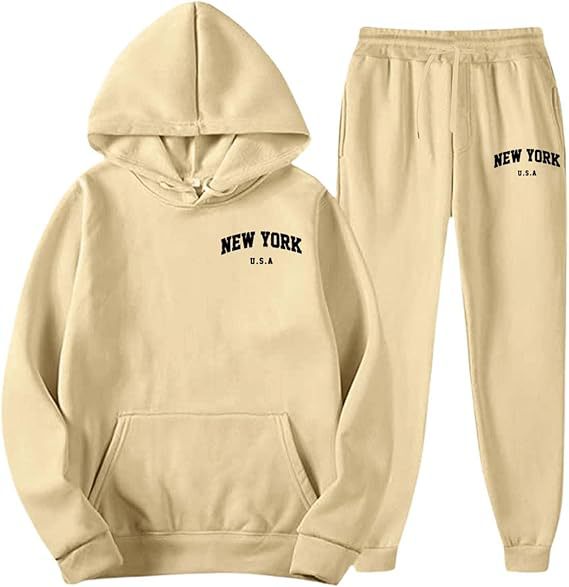 Women's Hooded Sweat Suit with high-quality material and modern lettering Skjora