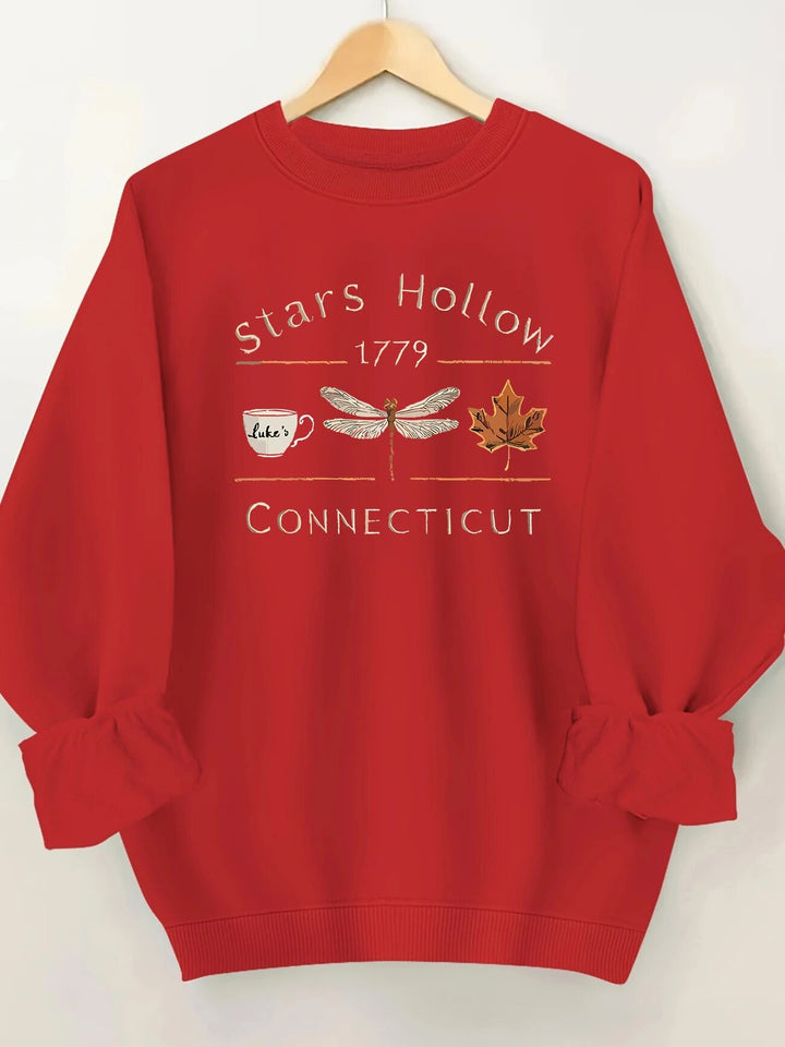 Kvinne genser med kreativ Stars Hollow motiv Skjora