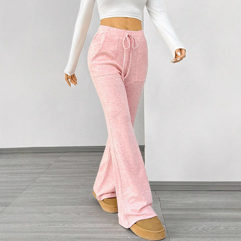 Dame Bredde Lounge- og Sweatpants med elastisk liv Skjora