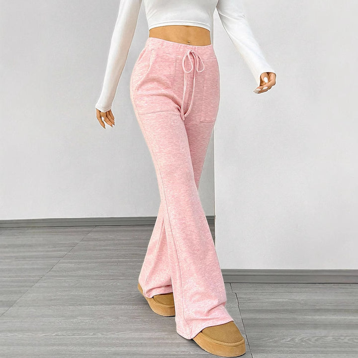 Dame Bredde Lounge- og Sweatpants med elastisk liv Skjora