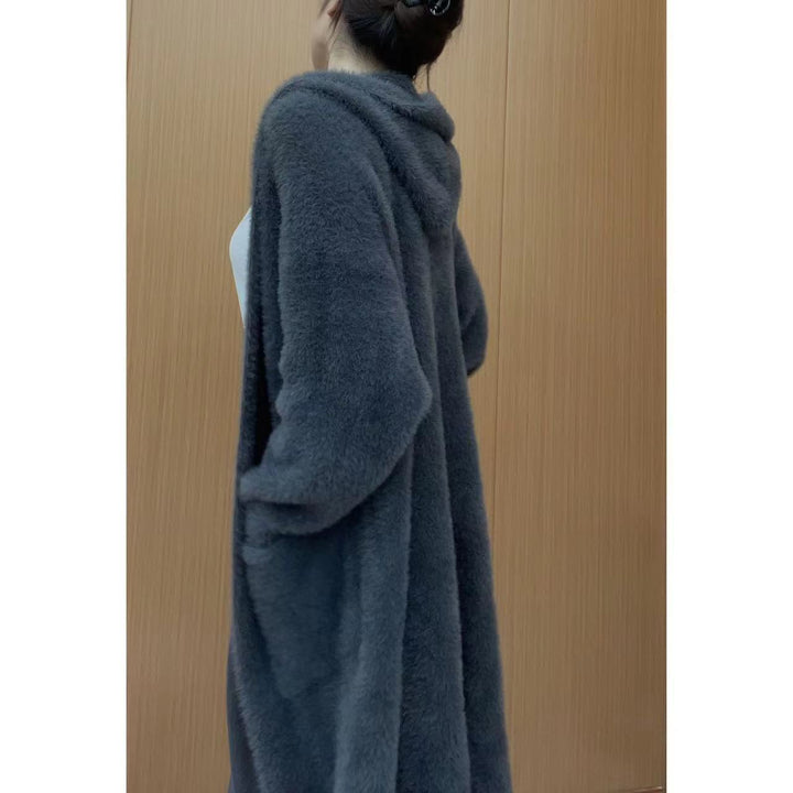 Damer Fluffy Cardigan med Praktiske Lommer og Casual Snitt Skjora