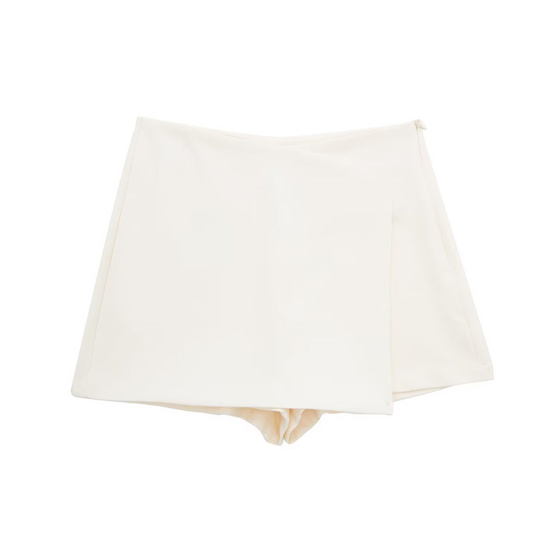 Dame sportliche shorts med elegant lagdelt design Skjora