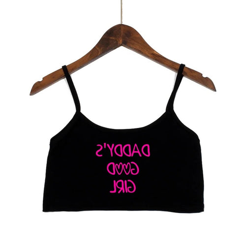 Damer moteriktig Crop-Top med dekorerte stropper Skjora