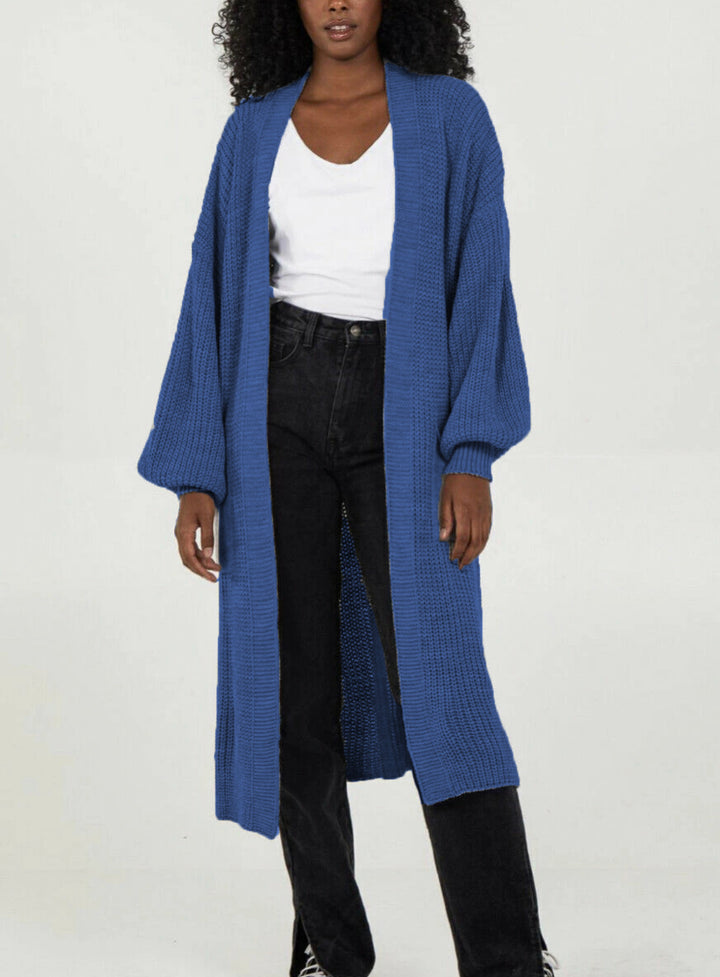 Kvinne strikket kåpe i uformell oversized design Skjora