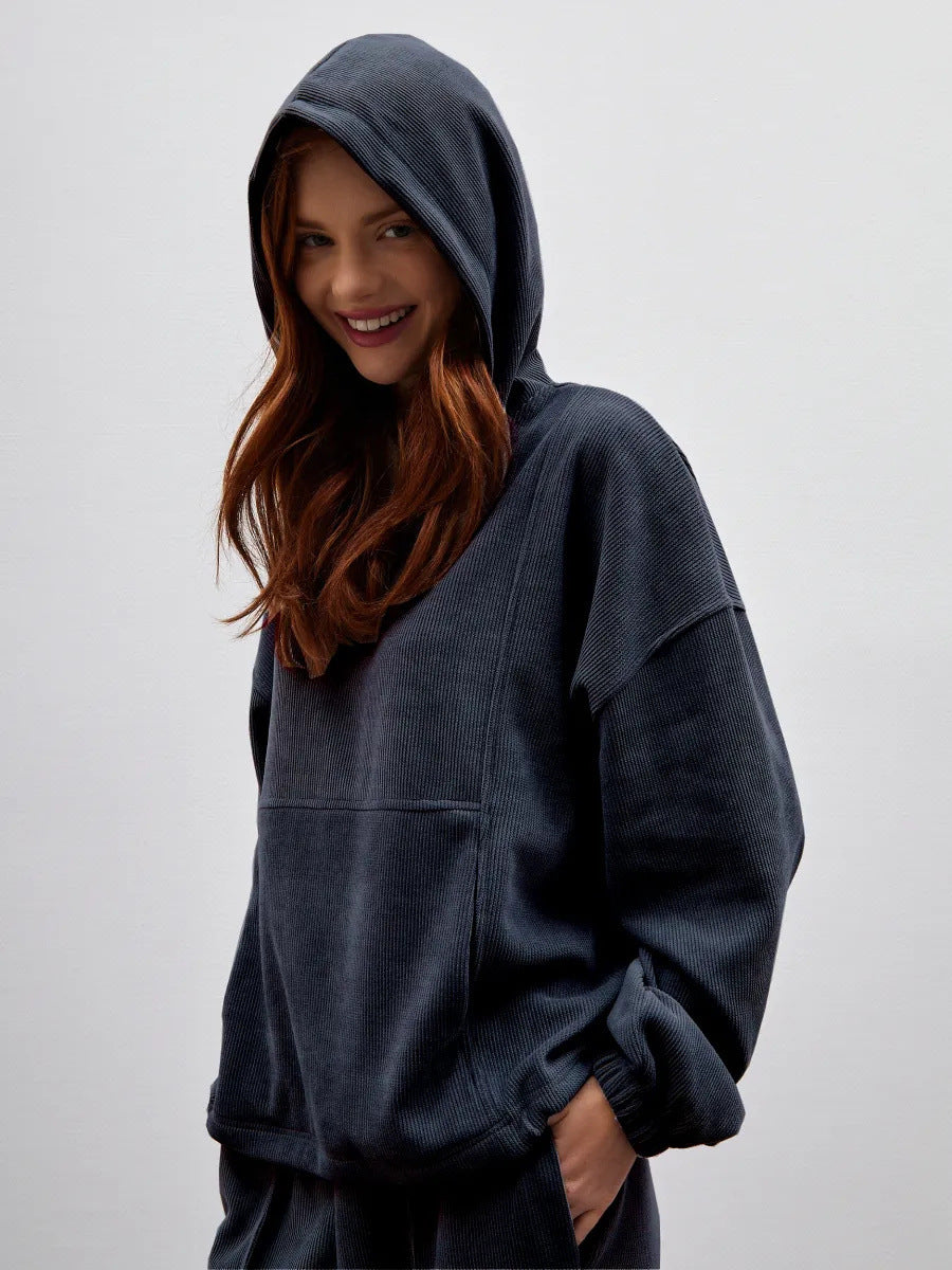 Kvinnens cozy fleece fritidssett Skjora