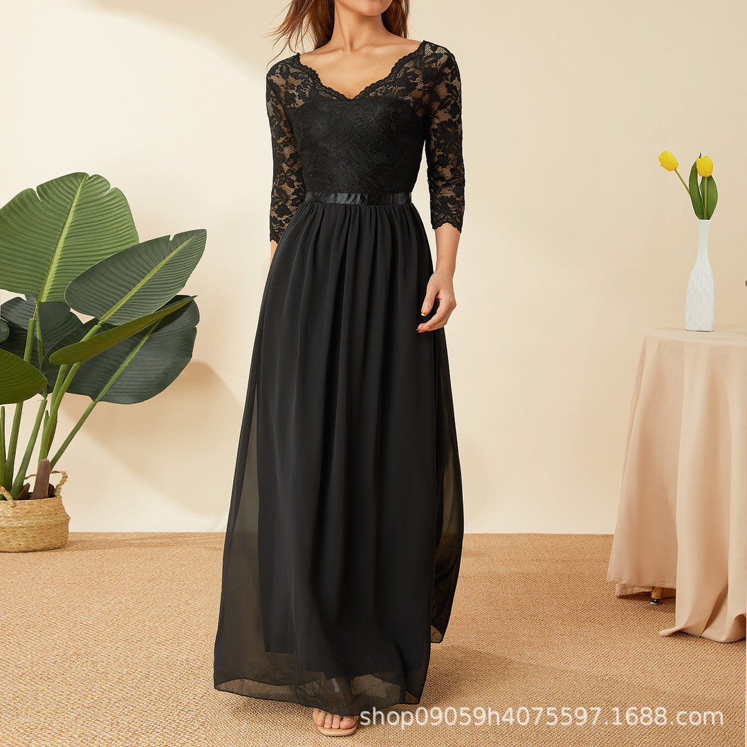 Dame elegant spisskjole Skjora