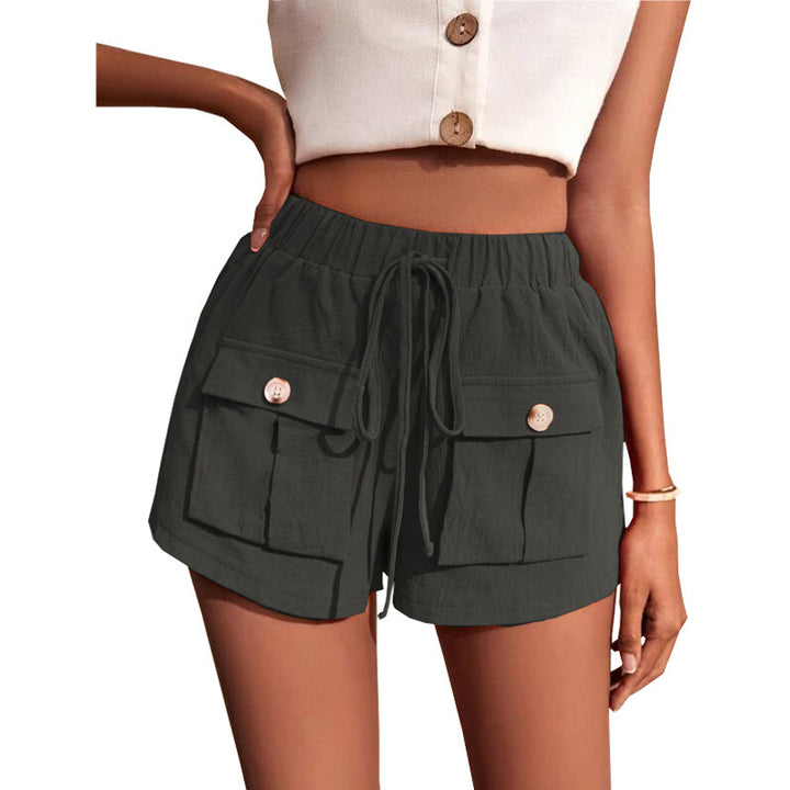 Dame casual shorts med praktiske lommer og komfortabel snøring Skjora